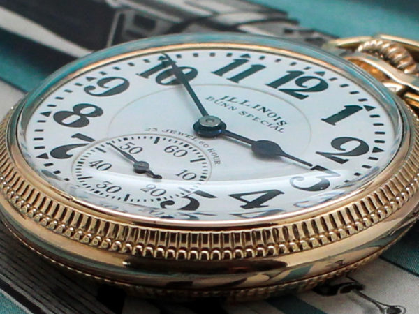 Rare Illinois Railroad Bunn Special Type III Housed in this Stunning Rose Gold Fill Case