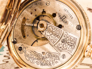 Waltham Dress Pocket Watch of the Day Housed in Solid 14K with Exceptional Dress Dial