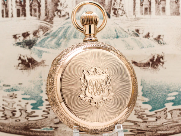 Waltham Dress Pocket Watch of the Day Housed in Solid 14K with Exceptional Dress Dial