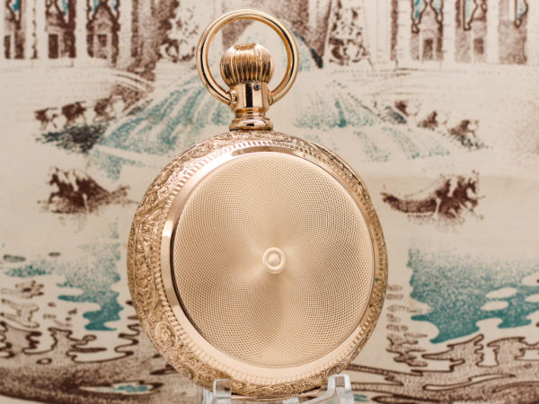 Waltham Dress Pocket Watch of the Day Housed in Solid 14K with Exceptional Dress Dial