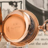 Stunning Solid 14K Rose Gold Elgin Pocket Watch Commemorating the USS Maine