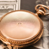 Stunning Solid 14K Rose Gold Elgin Pocket Watch Commemorating the USS Maine