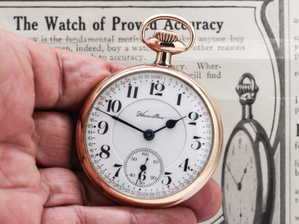 Hamilton Pocket Watch Grade 950 Their Top of the Offering Introduced in 1910