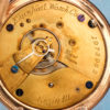 Custom Elgin Scissor Hand Pocket Watch Housed in Solid 18K Gold Case