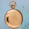 Custom Elgin Scissor Hand Pocket Watch Housed in Solid 18K Gold Case