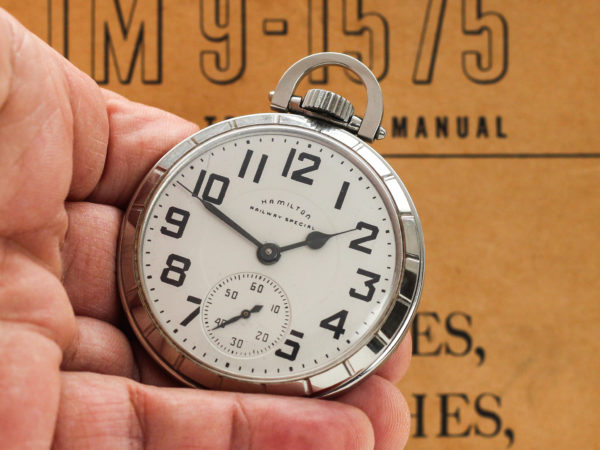 Hamilton Railway Special Pocket Watch Railroad Grade 992B Housed in Popular Model #15 Case