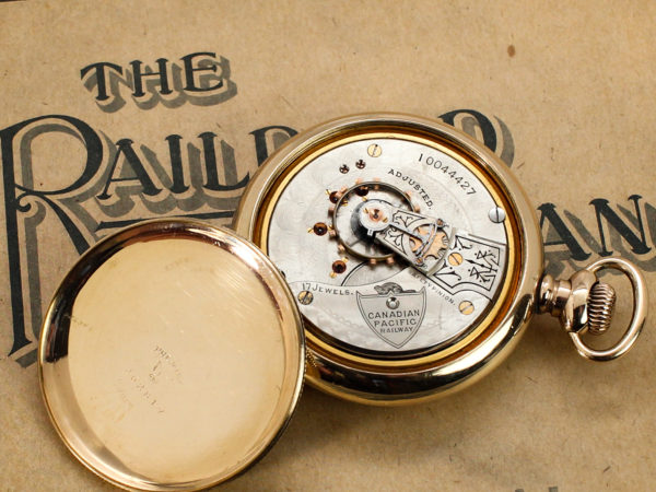 Rare Waltham Canadian Pacific Railway with Logo on Movement and Custom Case