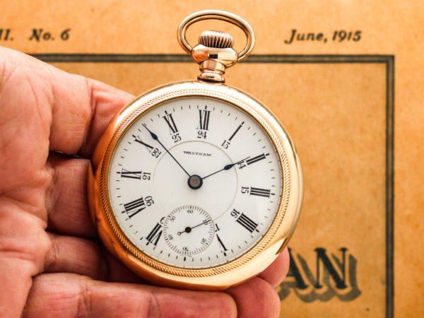 Rare Waltham Canadian Pacific Railway with Logo on Movement and Custom Case