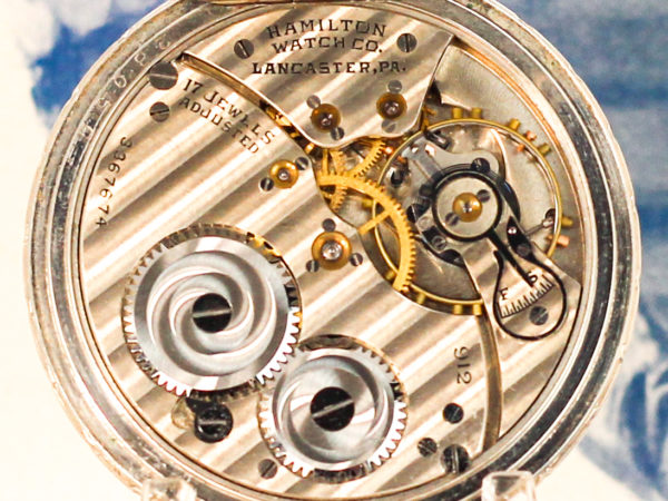 Hamilton dress pocket watch movement pic