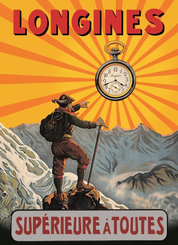 Turn of the century advertisement for the Longines Cal.19.73