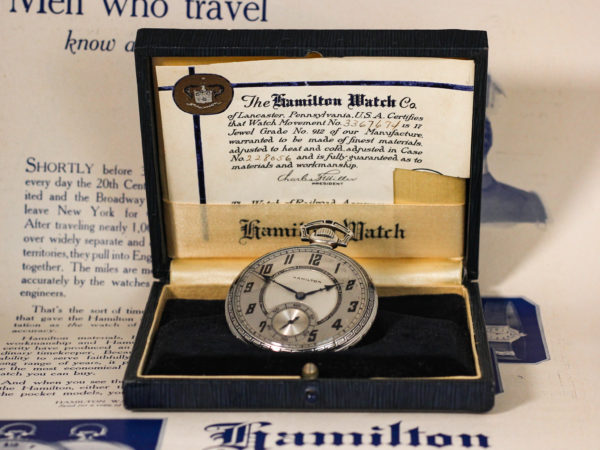 Hamilton dress pocket watch Hamilton Grade 912 Model 2 with its original box