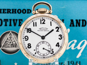 Rare Hamilton 950B Railroad Pocket Watch Housed in the Popular Model A Case