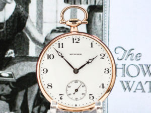 Howard Series 7 Pocket Watch Housed in Beautiful Rose Gold Fill Case with Original Box