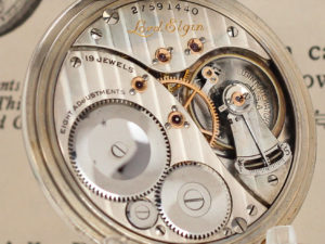 Lord Elgin The Dress Pocket Watch Housed in this Stunning 14K White Gold Case
