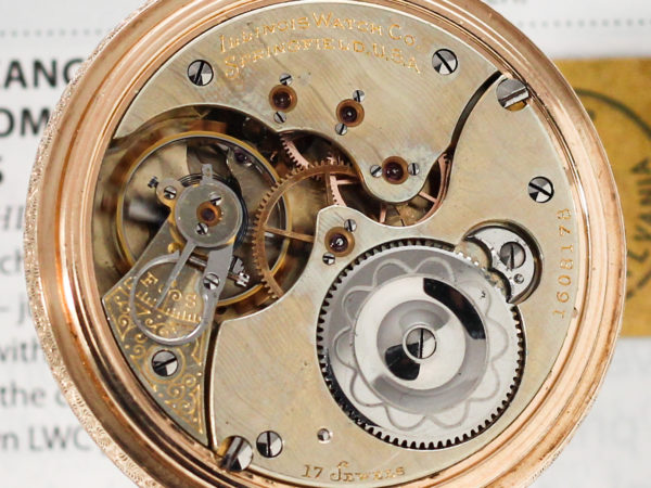 Illinois Dress Pocket Watch of the Day Housed in Beautiful Yellow Gold Fill Case