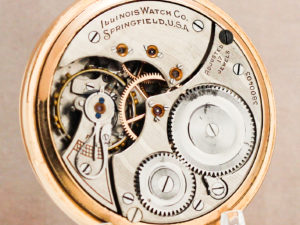 Illinois Dress Pocket Watch of The Day Housed in this Beautiful Yellow Gold Fill Case