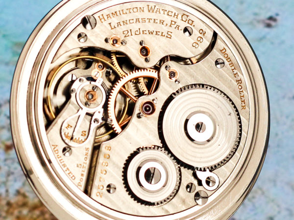 The pristine movement of this Hamilton Grade 992