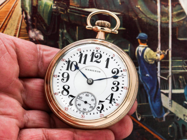 Rare Hamilton Railroad Grade 946 Housed in Stunning Yellow Gold Fill Case