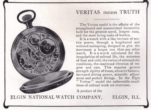 Elgin Railroad Grade 214 Veritas Housed in Stunning Yellow Gold Filled Case