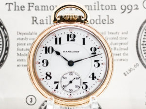 Pristine Hamilton Railroad Grade 992 Housed in this Stunning Yellow Gold Fill Case