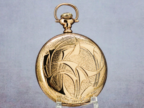 Burlington Watch Co. Dress Pocket Watch Housed in Stunning Gold Fill Hunter Case