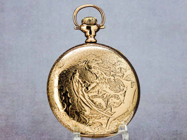 Burlington Watch Co. Dress Pocket Watch Housed in Stunning Gold Fill Hunter Case