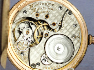 Burlington Watch Co. Dress Pocket Watch Housed in Stunning Gold Fill Hunter Case