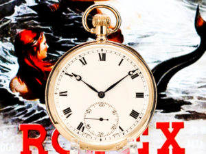 Rare Rolex Dress Pocket Watch Housed in Stunning 9K Solid Yellow Gold Case