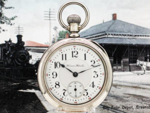 Hampden Watch Co. Grade Special Railway Housed in Rare Loaner Railroad Case