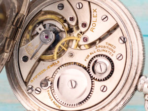 Rare Rolex Pocket Watch Housed in Beautifully Hallmarked Sterling Silver Hunter Case