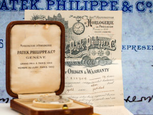 Patek Philippe Housed in 18K Gold with Original Box and Certificate of Origin/Warranty