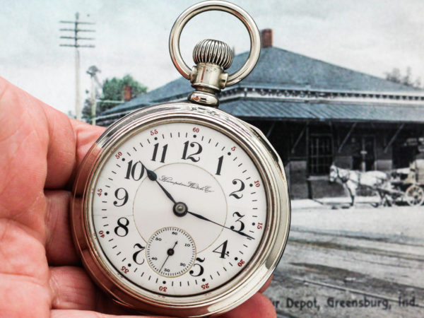 Hampden Watch Co. Grade Special Railway Housed in Rare Loaner Railroad Case