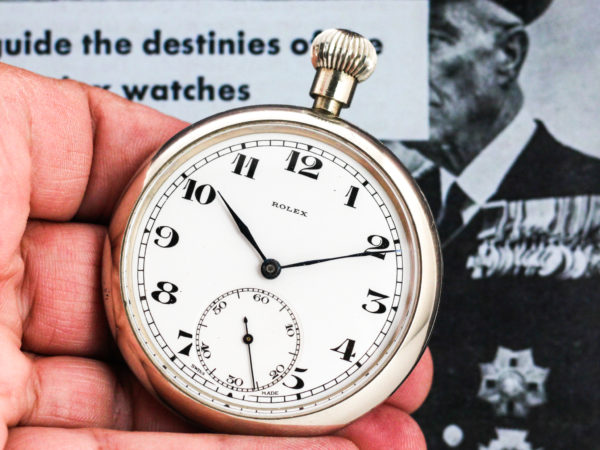 Beautifully Preserved Rolex WWII British Royal Navy Deck Pocket Watch