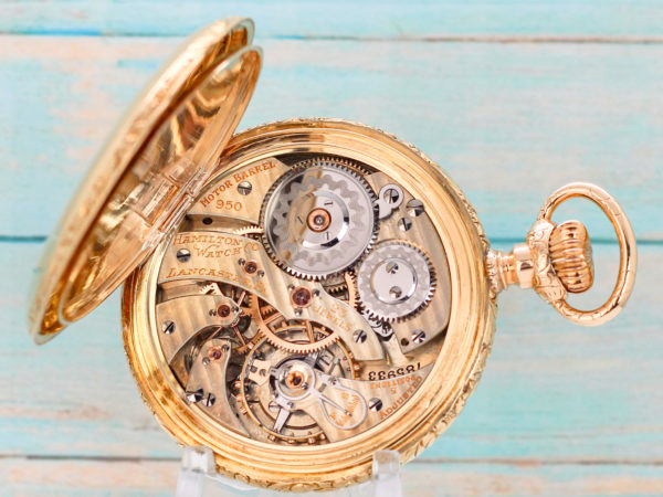 18K Gold Hamilton Pocket Watch