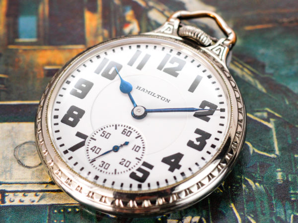 Hamilton Railroad Grade 992 Housed in Bar Over Crown Case with Desired Heavy Gothic Dial