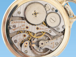 Rare Hamilton 950B Railroad Pocket Watch Housed in the Popular Model 10 Case