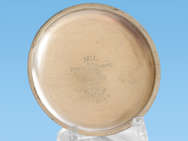 Rare Ball Hamilton Official Railroad Standard 999B Housed in White GF Ball Stirrup Bow Case