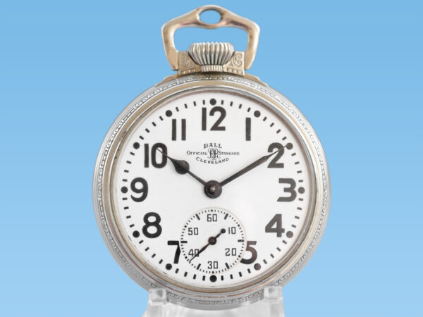 Rare Ball Hamilton Official Railroad Standard 999B Housed in White GF Ball Stirrup Bow Case