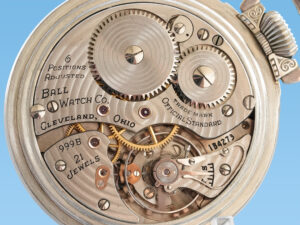 Ball Hamilton Official Railroad Standard 999B Housed in White GF Ball Stirrup Bow Case