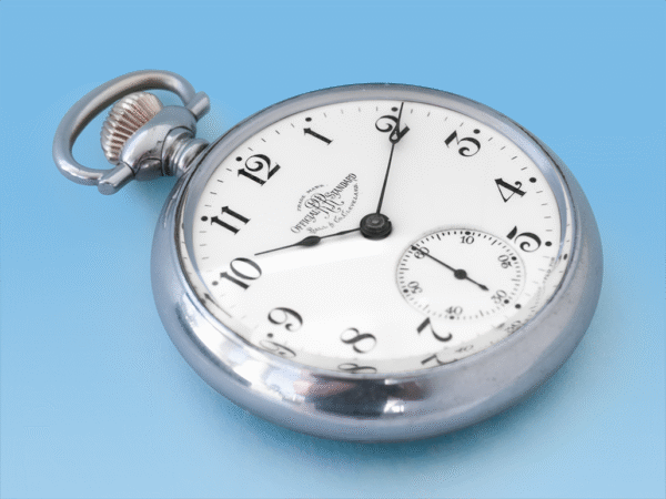 Rare Ball Hamilton Official Standard Railroad Grade 999B Loaner Pocket Watch