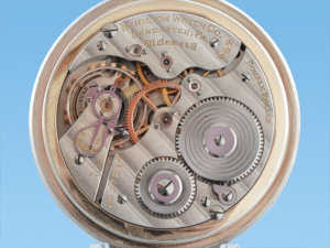 Hamilton Railroad Grade 992E with Elinvar Hairspring Housed in Popular Model 10 Case