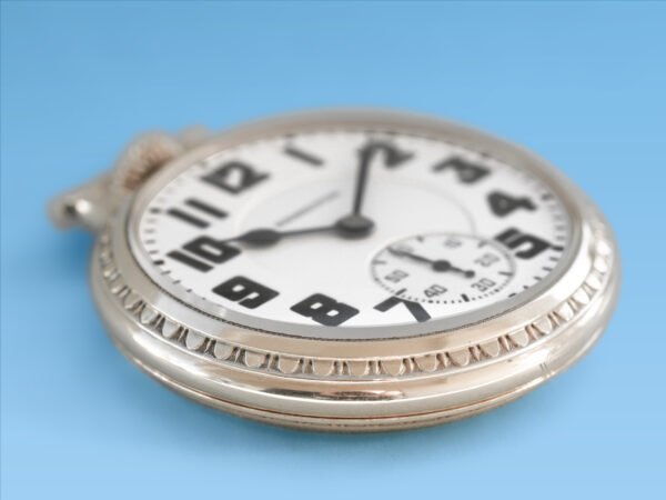 Hamilton Pocket Watch RR Grade 950 Housed in Popular Model #2 Bar Over Crown Case